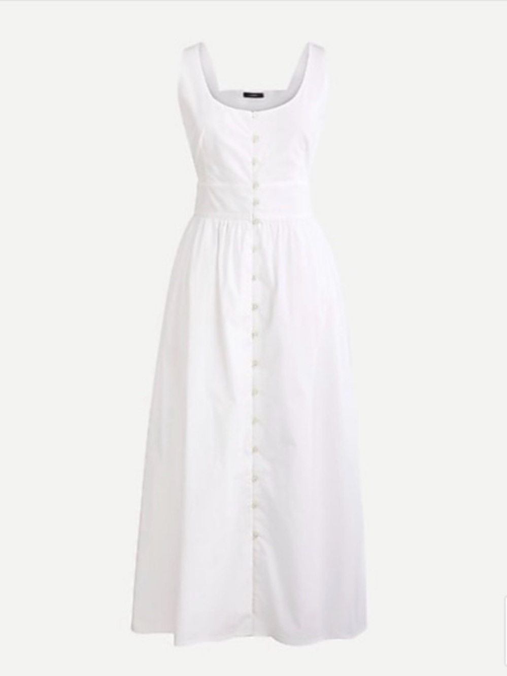 J. Crew Button-Front Maxi Dress Cotton Pocket